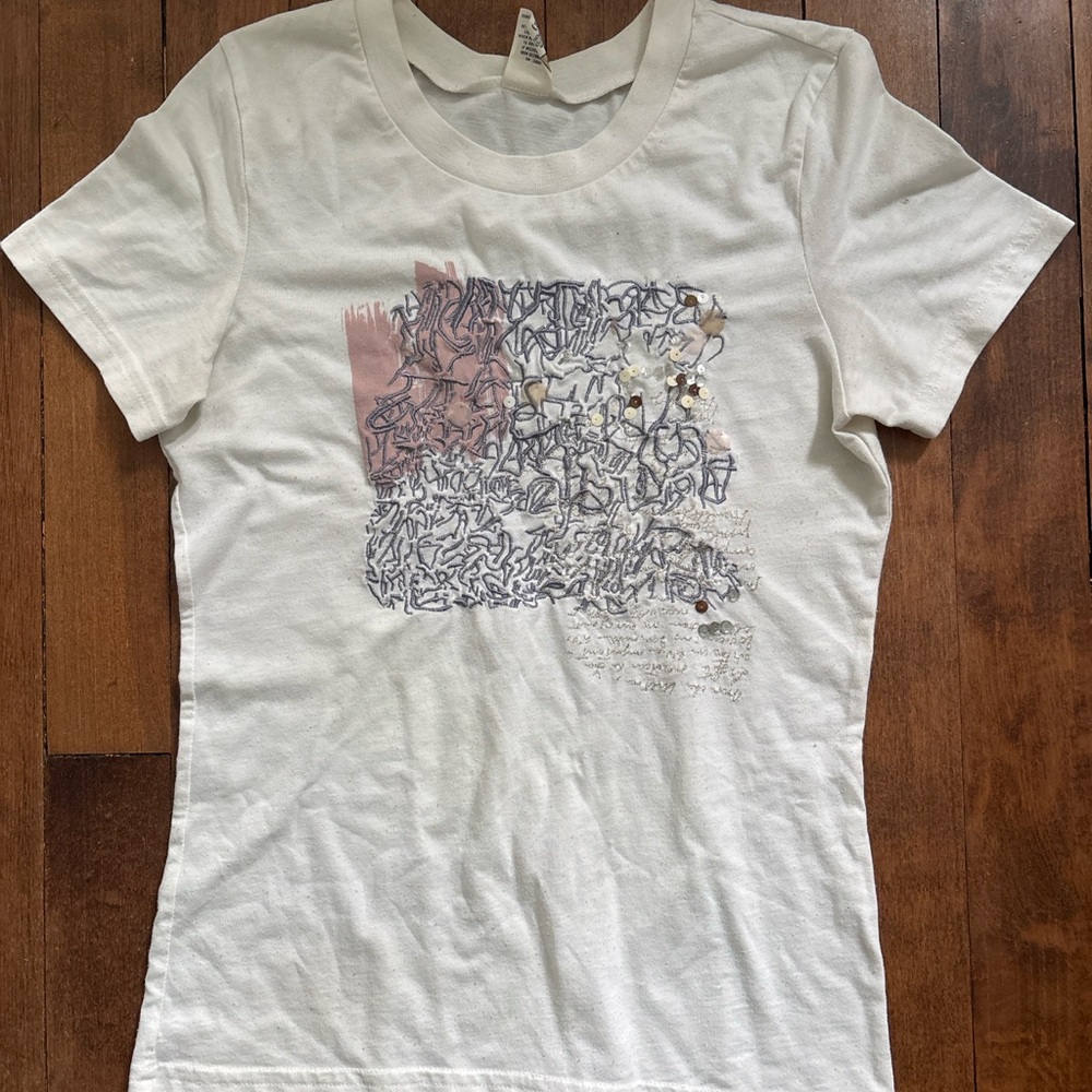Vintage Aboriginal Graphic embroidery T-Shirt